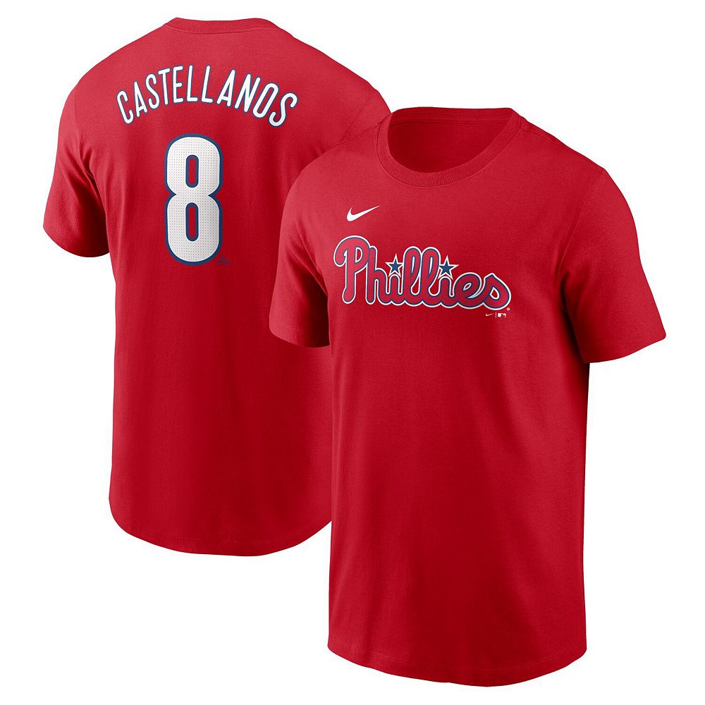 Men's Nike Nick Castellanos Red Philadelphia Phillies Fuse Name
