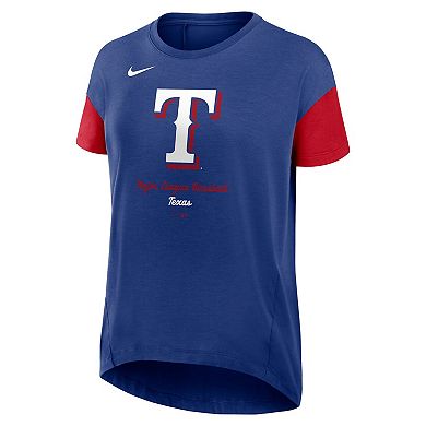 Women's Nike Royal Texas Rangers Flowy T-Shirt