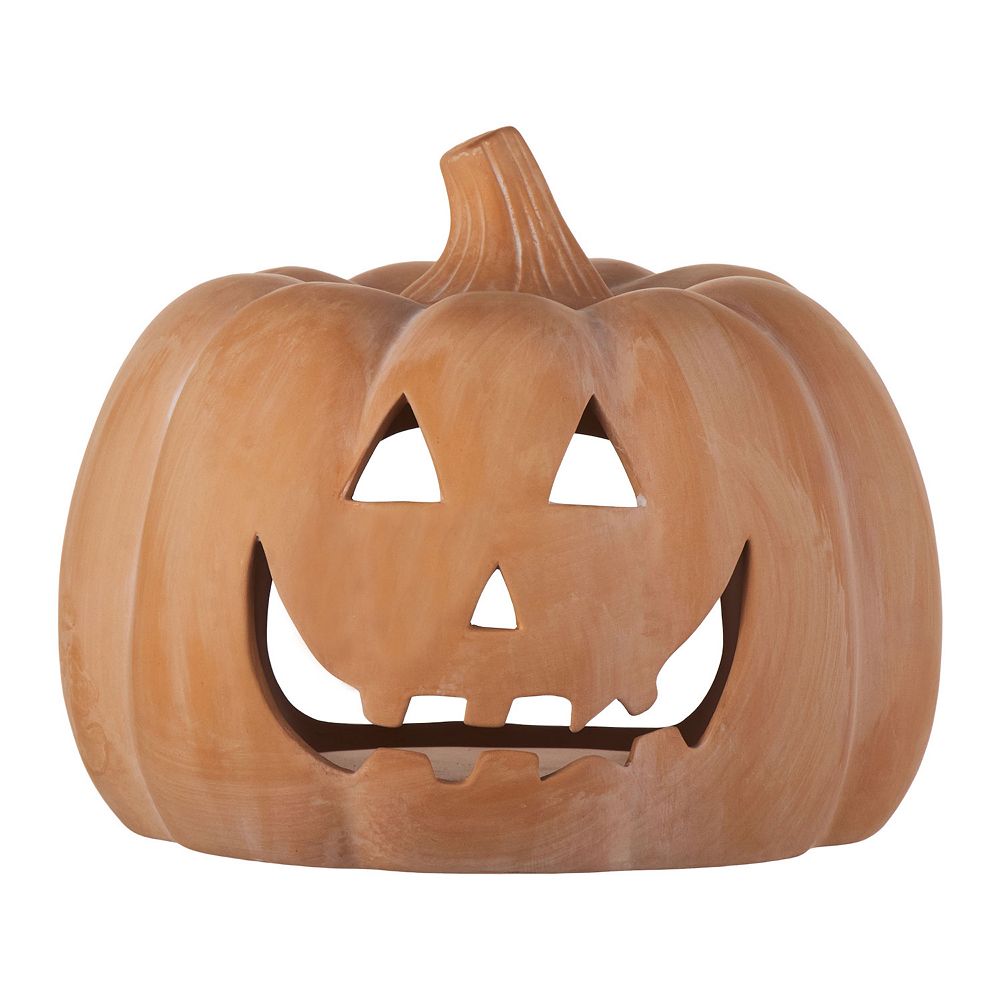 Celebrate Together™ Halloween Terracotta Jack-O'-Lantern Pumpkin