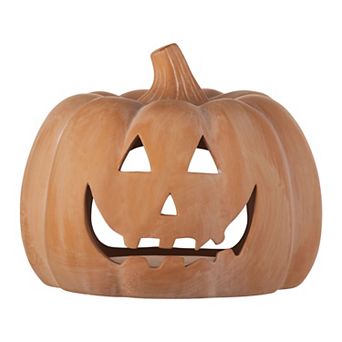 Celebrate Together™ Halloween Terracotta Jack-O'-Lantern Pumpkin Outdoor Decor