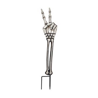 Celebrate Together™ Metal Skeleton Peace Sign Garden Stake Outdoor Decor