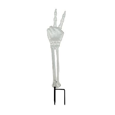 Celebrate Together™ Metal Skeleton Peace Garden Stake Outdoor Decor 36″