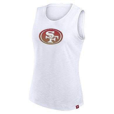 Women's Fanatics White San Francisco 49ers Slub Tank Top