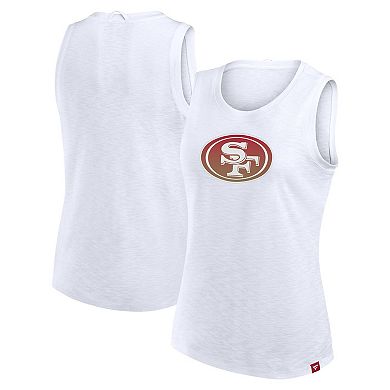 Women's Fanatics White San Francisco 49ers Slub Tank Top