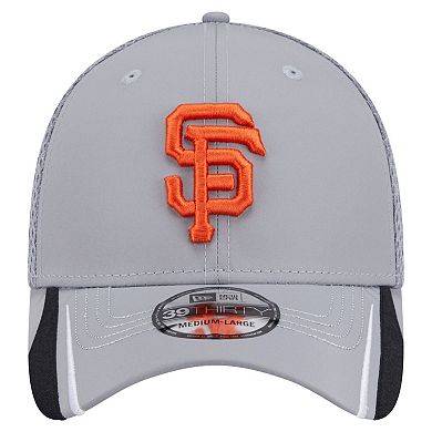 Men's New Era Gray San Francisco Giants Linear 39THIRTY Flex-Fit Hat