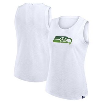 Women's Fanatics White Seattle Seahawks Slub Tank Top