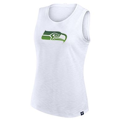 Women's Fanatics White Seattle Seahawks Slub Tank Top