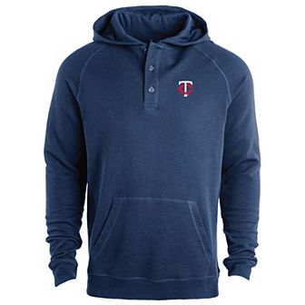 Men's Dunbrooke Navy Minnesota Twins Montana Lightweight Raglan Pullover Hoodie