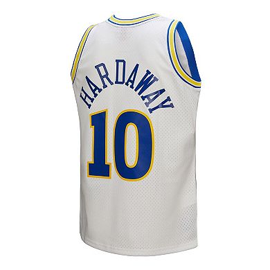 Men's Mitchell & Ness Tim Hardaway White Golden State Warriors Hardwood Classics 1990/91 Swingman Jersey