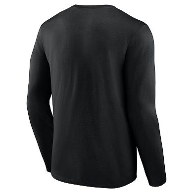 Men's Fanatics Black Philadelphia Eagles Super Bowl LIX Champions Legacy Iconic Victory Long Sleeve T-Shirt