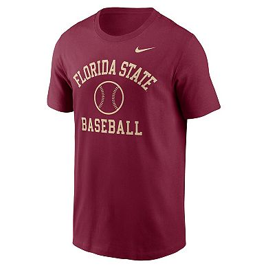 Men's Nike Garnet Florida State Seminoles Essential Baseball Arch T-Shirt