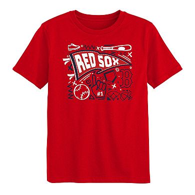 Preschool Red Boston Red Sox Ball Park Fun T-Shirt