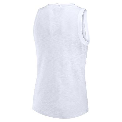 Women's Fanatics White Denver Broncos Slub Tank Top