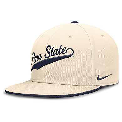 Men's Nike Natural Penn State Nittany Lions Primetime True Performance Fitted Hat