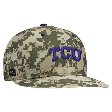 Men's Nike Digital Camo TCU Horned Frogs On-Field Baseball Performance Fitted Hat