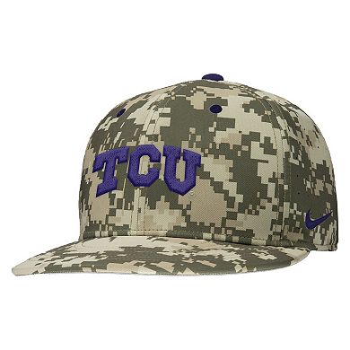 Men's Nike Digital Camo TCU Horned Frogs On-Field Baseball Performance Fitted Hat