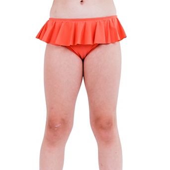Big Girl's Ruffled Bikini Bottom