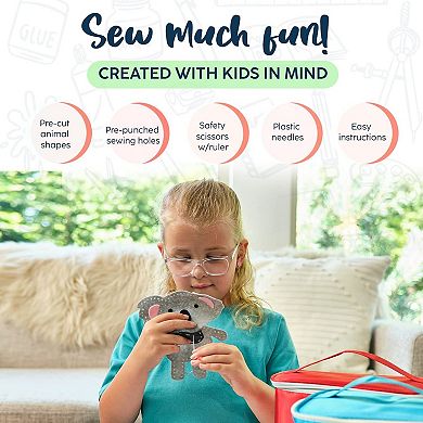 Animals Sewing Kit for Kids, A Fun DIY Arts & Crafts Adventure Animals