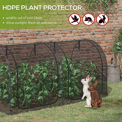 Outsunny 8 X 4ft Crop Cage With Two Zippered Doors And Storage Bag