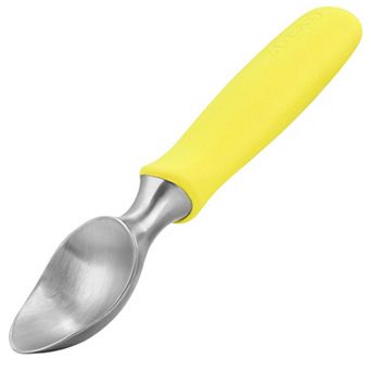 Zulay Kitchen Heavy Duty Stainless Steel Ice Cream Scooper with Non-slip Rubber Grip