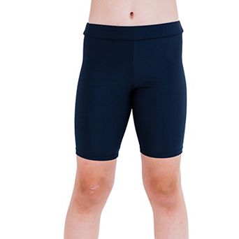 Big Girl's Long Bike Swim Shorts