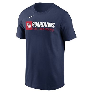 Men's Nike Navy Cleveland Guardians Team Block T-Shirt