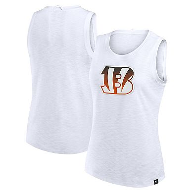Women's Fanatics White Cincinnati Bengals Slub Tank Top