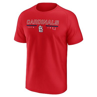 Men's Fanatics Red St. Louis Cardinals Raglan T-Shirt