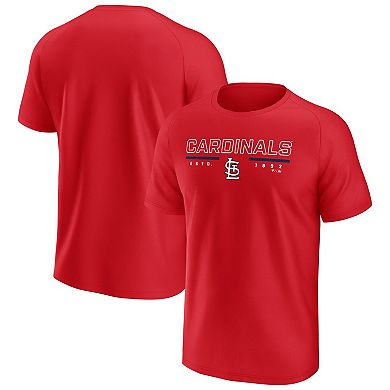 Men's Fanatics Red St. Louis Cardinals Raglan T-Shirt