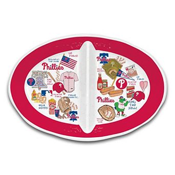 Philadelphia Phillies Heavyweight Melamine Two-Section Serving Dish