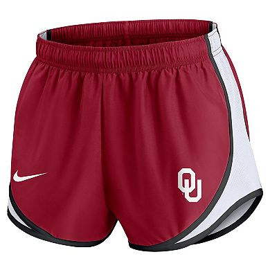 Women's Nike Crimson Oklahoma Sooners Spring Break Tempo Dri-FIT Shorts