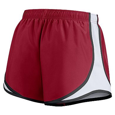 Women's Nike Crimson Oklahoma Sooners Spring Break Tempo Dri-FIT Shorts