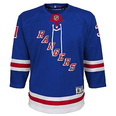 Youth Igor Shesterkin Blue New York Rangers Home Premier Player Jersey