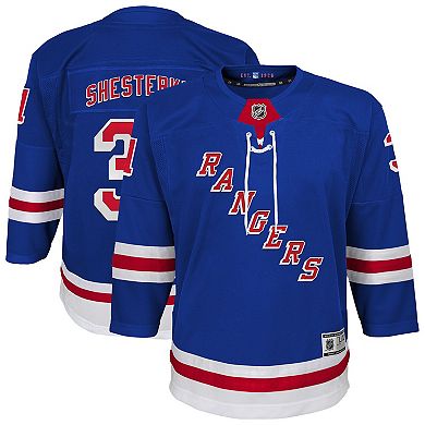 Youth Igor Shesterkin Blue New York Rangers Home Premier Player Jersey