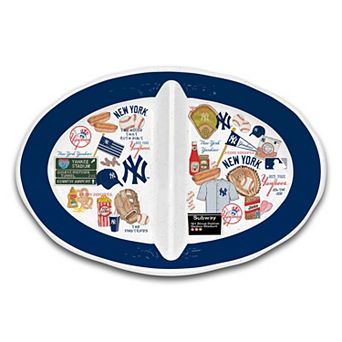 New York Yankees Heavyweight Melamine Two-Section Serving Dish