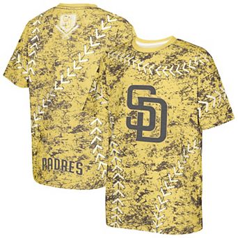 Youth Gold San Diego Padres Slide Score Bold T-Shirt