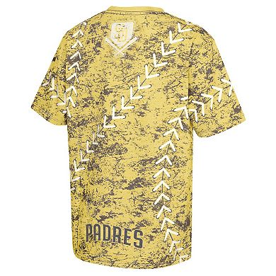 Youth Gold San Diego Padres Slide Score Bold T-Shirt