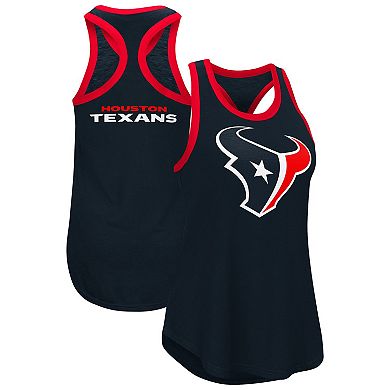 Women's G-III 4Her by Carl Banks Navy Houston Texans Tater Racerback Tank Top