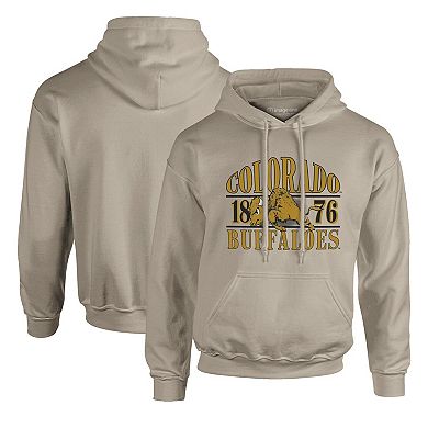 Men's Tan Colorado Buffaloes Upper Arch Letters Pullover Hoodie