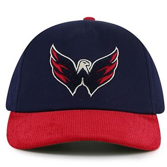 Men's American Needle Navy/Red Washington Capitals Burnett Adjustable Hat