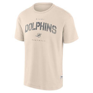 Men's Fanatics Cream Miami Dolphins Elements Weathered Tonal Future Ground T-Shirt