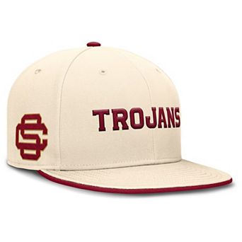 Men's Nike Natural USC Trojans Primetime True Performance Fitted Hat