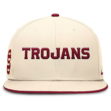 Men's Nike Natural USC Trojans Primetime True Performance Fitted Hat