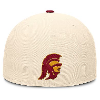 Men's Nike Natural USC Trojans Primetime True Performance Fitted Hat