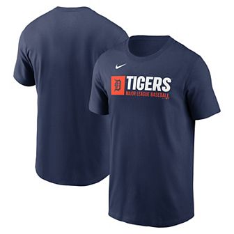 Men's Nike Navy Detroit Tigers Team Block T-Shirt