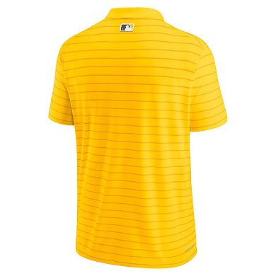 Men's Nike Gold San Diego Padres Striped Polo