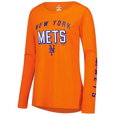 Women's Fanatics Orange New York Mets Team Long Sleeve T-Shirt