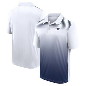 Men's White/Navy New England Patriots Sandlot Game Polo