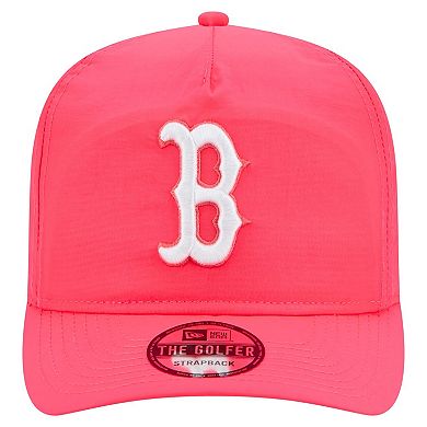 Men's New Era Pink Boston Red Sox Everyday Golfer Adjustable Hat