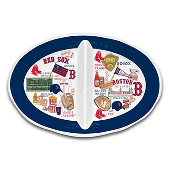 Boston Red Sox Heavyweight Melamine Two-Section Serving Dish